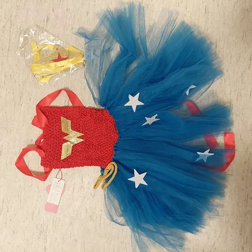 Costume da fancy-dress «Wonder Girls – Costumes d'halloween pour filles, robe Tutu, vêtements inspirés de Super …» — foto 3 dell'alert SR/04219/25