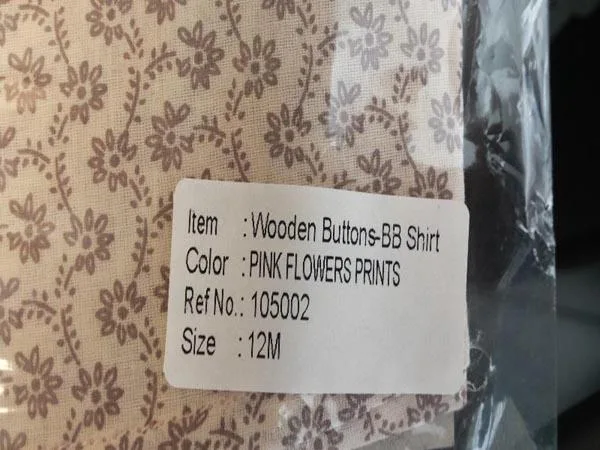 Camicette per bambini «Wooden Buttons BB Shirt» (Niooli)