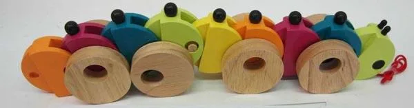Giocattolo pull-along «Wooden Caterpillar» — foto 2 dell'alert A12/1693/15
