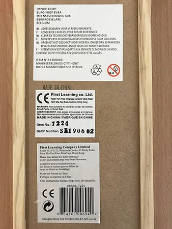 Giocattolo di legno «Wooden magnetic pieces» — foto 2 dell'alert A12/00120/21