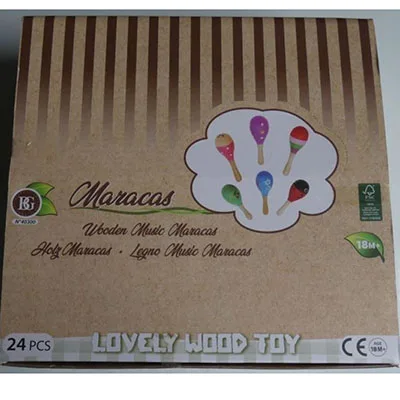 Maracas giocattolo «Wooden music maracas - Lovely wood toy» — foto 2 dell'alert SR/03727/24