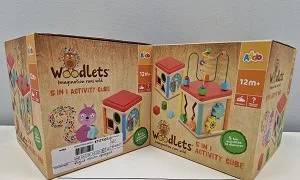 Cubo di attività «Woodlets - 5 in 1 acitivity cube» — foto 4 dell'alert A12/02176/23