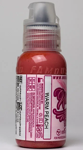 Inchiostro del tatuaggio «World Famous Tattoo Ink Warm Peach» — foto 4 dell'alert A12/01730/21