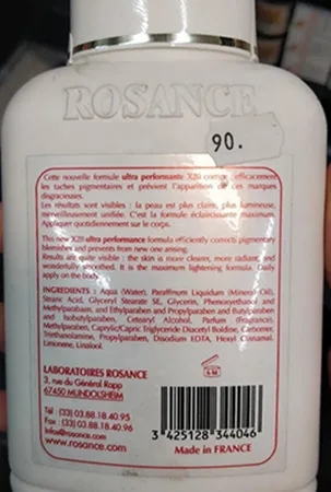 Lozione corpo illuminante per la pelle «X20 Whitening Body Lotion» — foto 2 dell'alert A12/00431/22