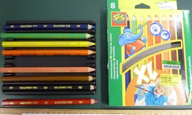 Pastelli «XL Farbstifte - SES Creative - super washable» (Ses Creative)