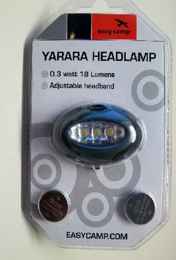 Lampada frontale «Yarara Headlamp / Yarara Hodelykt» — foto 3 dell'alert A12/00306/20