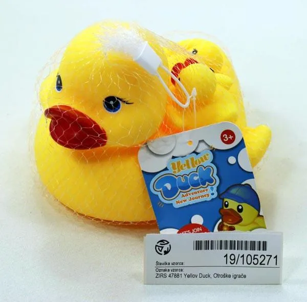 Anatra giocattolo di plastica/giocattoli da bagno «Yellow Duck Adventure New Journey» (Denis)