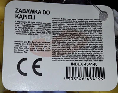 Giocattoli di plastica «Zabawka do kapieli» — foto 3 dell'alert A12/00406/21
