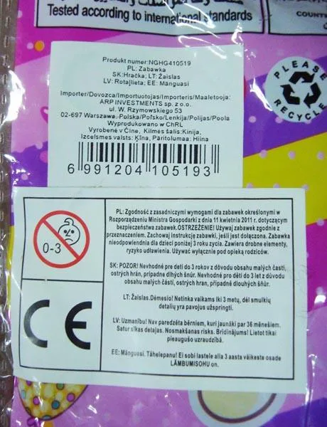 Giocattolo di plastica «Zabawka [Toy]» — foto 2 dell'alert A12/0771/17