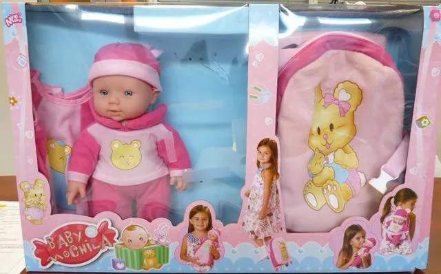 Zaino e bambola set "Baby Mochila" &amp; #13; &amp; #13; (MING MING)