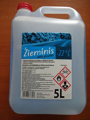 Fluido lavaggio parabrezza auto «Žieminis stiklų ploviklis -22°C» — foto 2 dell'alert A12/01144/21
