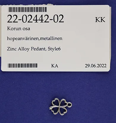 Ciondolo «Zink alloy pendant» — foto 1 dell'alert A12/01168/22