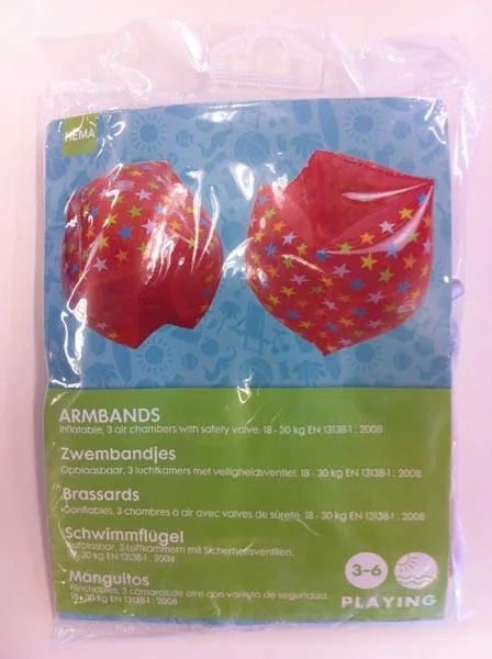 Bracciali gonfiabili «Zwembandjes (Armbands)» (Hema)